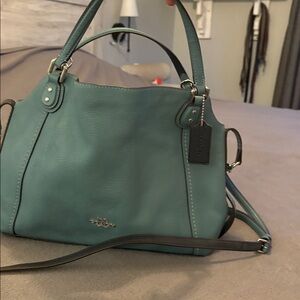 Coach Blue Leather Handbag